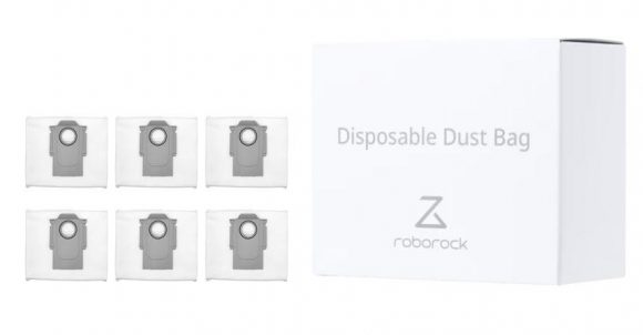 Vacuum Cleaner Accessory|ROBOROCK|Disposable Dust Bag 6pcs|White|For Q7 White+/Q7 White Max+/Q7 Black/ Q7 Black Max/Q7 Black+/Q7 Black Max+/Q5 Black+/S7 MaxV Black/S7 Black MaxV Ultra/S7 White Pro Ultra/S8 White Pro Ultra/S8 Black Pro Ultra/Q7 White/ Q7 White Max/S8 White+/Q8 White Max+/OC Black-D/S8 Black+|8.02.0132