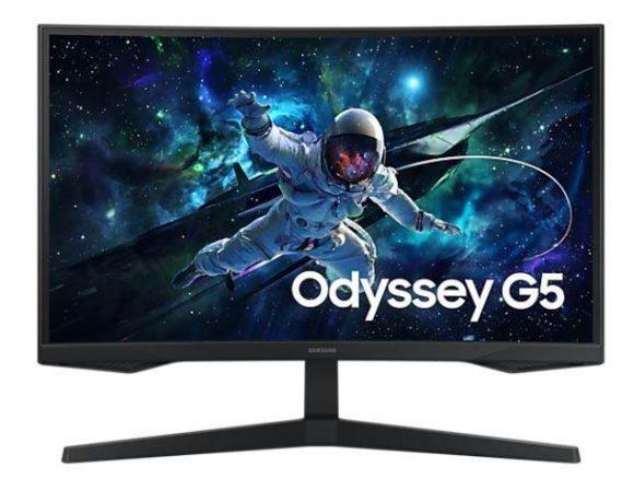 LCD Monitor|SAMSUNG|Odyssey G5|32"|Gaming/Curved|Height adjustable|Matte|Panel VA|2560x1440|16:9|165 Hz|1 ms|Colour Black|LS32CG552EUXEN