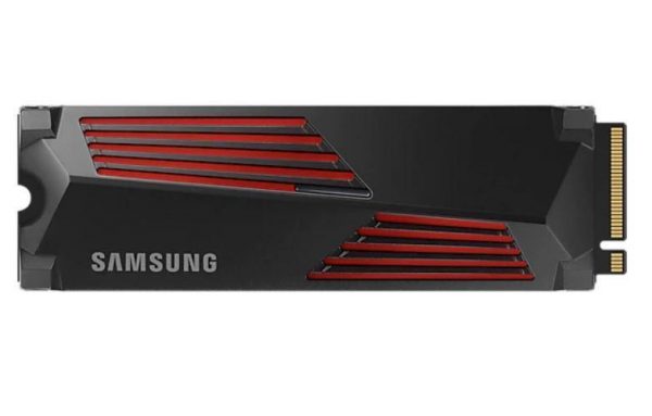 dd63f2fb-ad65-474f-93f5-be88d6bc9144.jpeg SSD|SAMSUNG|990 PRO with Heatsink|4TB|M.2|PCIe Gen4|NVMe|TLC|Write speed 6900 MBytes/sec|Read speed 7450 MBytes/sec|TBW 2400 TB|MTBF 1500000 hours|MZ-V9P4T0CW