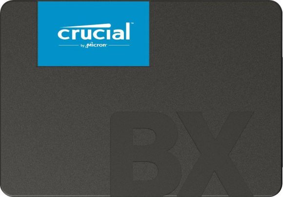SSD|CRUCIAL|BX500|500GB|SATA 3.0|Write speed 500 MBytes/sec|Read speed 550 MBytes/sec|2,5"|TBW 120 TB|MTBF 1500000 hours|CT500BX500SSD1