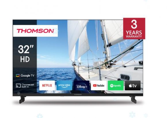TV Set|THOMSON|32"|Smart/HD|1366x768|Wireless LAN|Bluetooth|Google TV|Black|32HG2S14