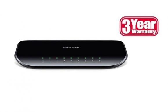 Switch|TP-LINK|8x10Base-T / 100Base-TX / 1000Base-T|TL-SG1008D