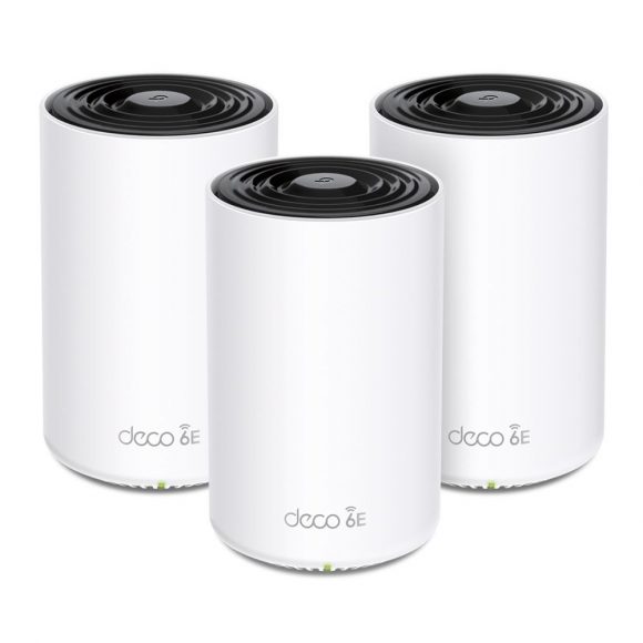 Wireless Router|TP-LINK|Wireless Access Point / Router|2-pack|5400 Mbps|Mesh|Wi-Fi 6e|2x10/100/1000M|1x2.5GbE|LAN  WAN ports 3|Number of antennas 4|DECOXE75PRO(3-PACK)