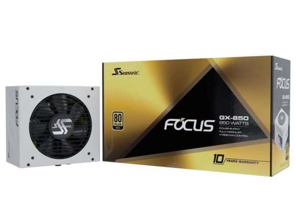 Power Supply|SEASONIC|FOCUS GX White ATX 3 (2024)|850 Watts|Efficiency 80 PLUS GOLD|MTBF 100000 hours|FOCUS-GX-850-V4-WHITE