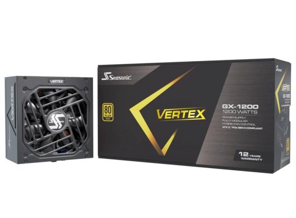 Power Supply|SEASONIC|VERTEX GX|1200 Watts|Efficiency 80 PLUS GOLD|MTBF 100000 hours|VERTEXGX-1200