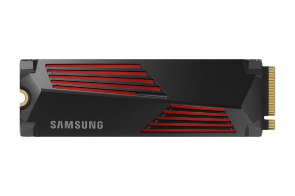 SSD|SAMSUNG|990 PRO with Heatsink|2TB|M.2|PCIE|NVMe|MLC|Write speed 6900 MBytes/sec|Read speed 7450 MBytes/sec|2.3mm|TBW 1200 TB|MTBF 1500000 hours|MZ-V9P2T0GW