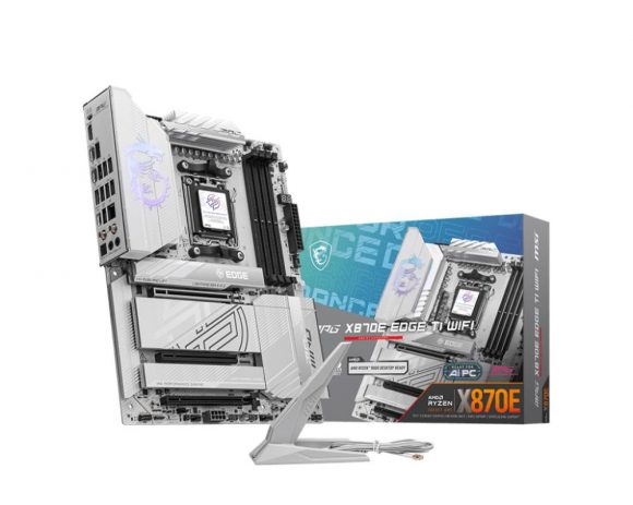 Mainboard|MSI|AMD X870E|SAM5|ATX|Memory DDR5|Memory slots 4|3xPCI-Express 16x|4xM.2|1xHDMI|1xAudio-In|1xAudio-Out|4xUSB 2.0|5xUSB 3.2|3xUSB-C|1xOptical S/PDIF|1xRJ45|MPGX870EEDGETIWIFI