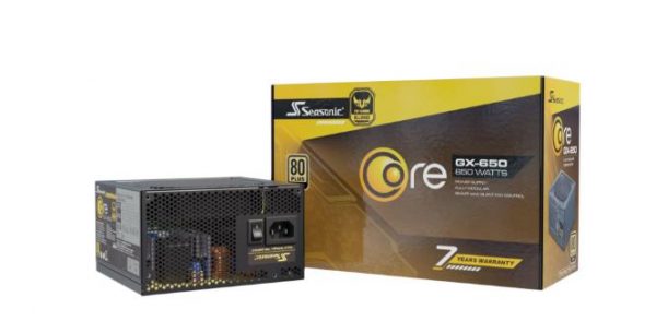 Power Supply SEASONIC CORE GX 650 Watts Efficiency 80 PLUS GOLD SRP-CGX651-A5A32SF