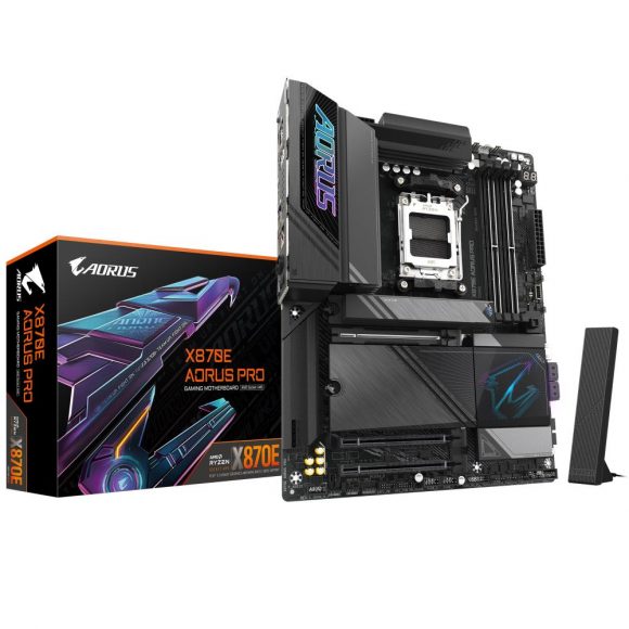 Mainboard|GIGABYTE|AMD X870E|SAM5|ATX|Memory DDR5|Memory slots 4|1xPCI-Express 3.0 4x|1xPCI-Express 4.0 4x	|1xPCI-Express 5.0 16x|4xM.2|1xHDMI|2xUSB 2.0|7xUSB 3.2|2xUSB-C|1xOptical S/PDIF|1xRJ45|2xAudio port|X870EAORUSPRO1.1