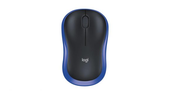 MOUSE USB OPTICAL WRL M185/BLUE 910-002239 LOGITECH