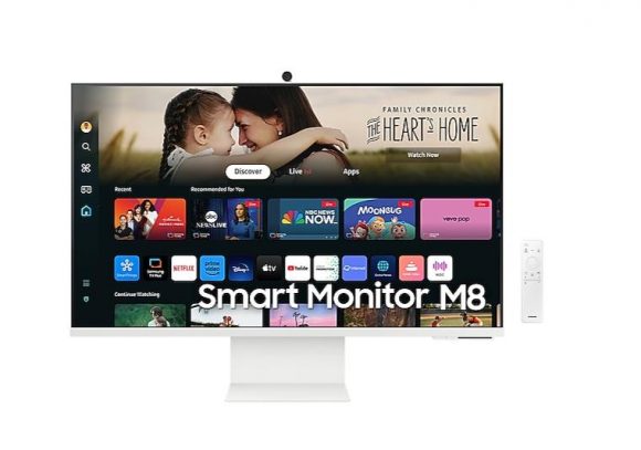 LCD Monitor|SAMSUNG|32"|Smart|Panel VA|3840x2160|16:9|60 Hz|4 ms|Swivel|Pivot|Height adjustable|Tilt|Colour White|LS32DM801UUXDU