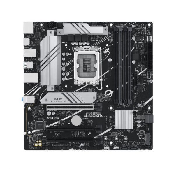 Mainboard|ASUS|Intel B760 Express|LGA1700|Micro-ATX|Memory DDR5|Memory slots 4|2xPCI-Express 4.0 16x|2xM.2|1xHDMI|2xDisplayPort|4xUSB 2.0|2xUSB 3.2|1xPS/2|1xRJ45|3xAudio port|PRIMEB760M-A-CSM