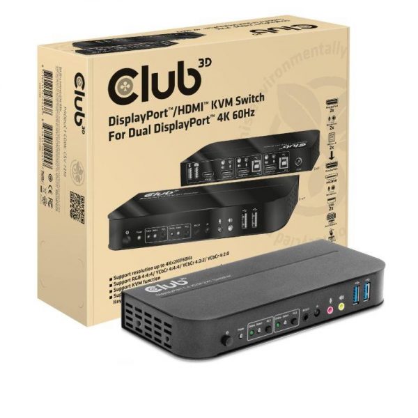 3c551a69-8957-4487-9191-f41bfa3688ac.jpeg VIDEO SWITCH KVM DP/HDMI/CSV-7210 CLUB3D