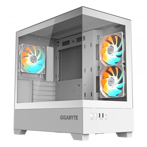 Case GIGABYTE GB-C201PI MidiTower Case product features Rackmountable/Accessory/Transparent panel Not included MicroATX MiniITX Colour White GB-C201PI