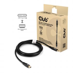 CABLE USB-C TO MINI DP 1.2M/M/M CAC-1561 CLUB3D CABLE USB-C TO MINI DP 1.2M/M/M CAC-1561 CLUB3D