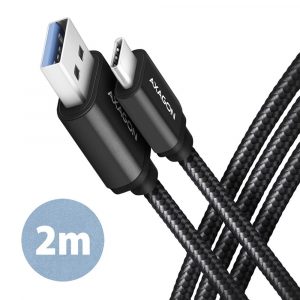 CABLE USB-C TO USB3.2 2M/BLACK BUCM3-AM20AB AXAGON CABLE USB-C TO USB3.2 2M/BLACK BUCM3-AM20AB AXAGON
