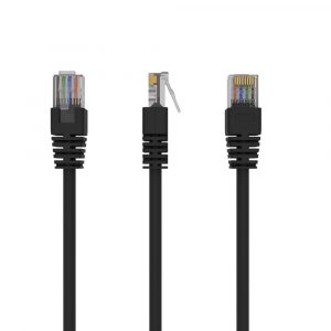 PATCH CABLE CAT5E UTP 0.5M/BLACK PP12-0.5M/BK GEMBIRD