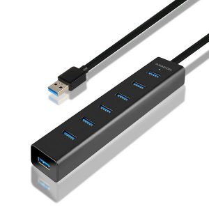 I/O HUB USB3.0 7PORT CHARGING/W/AC 1.2M HUE-SA7BP AXAGON