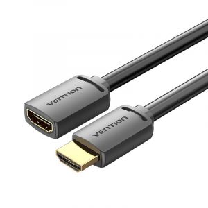 CABLE HDMI MALE/FEMALE 4K/1M BLACK AHCBF VENTION CABLE HDMI MALE/FEMALE 4K/1M BLACK AHCBF VENTION