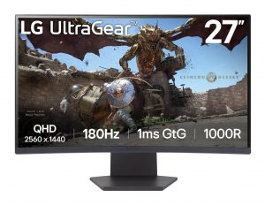 LCD Monitor|LG|27GS60QC-B|27 in.|Gaming/Curved|Panel VA|2560x1440|16:9|180 Hz|Matte|1 ms|Tilt|Colour Black|27GS60QC-B