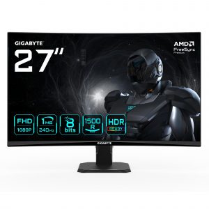 LCD Monitor|GIGABYTE|27  in.|1920 x 1080 pixels|Full HD|Native aspect ratio 16:10|LED|Curved|GS27FC2EK