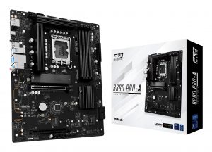 Mainboard|ASROCK|Intel B860 Express|LGA1851|ATX|Memory DDR5|Memory slots 4|1xHDMI|1xDisplayPort|1xAudio-In|1xAudio-Out|1xMicrophone|2xUSB 2.0|6xUSB 3.2|1xUSB-C|1xRJ45|B860PRO-A Mainboard|ASROCK|Intel B860 Express|LGA1851|ATX|Memory DDR5|Memory slots 4|1xHDMI|1xDisplayPort|1xAudio-In|1xAudio-Out|1xMicrophone|2xUSB 2.0|6xUSB 3.2|1xUSB-C|1xRJ45|B860PRO-A