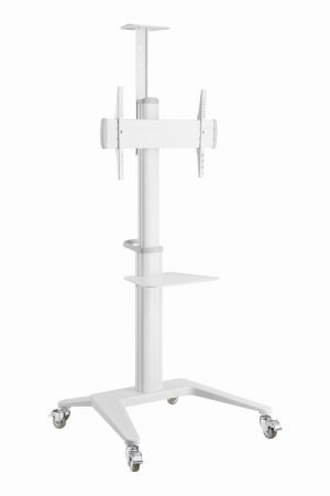 TV SET ACC FLOOR STAND 37-70 in./WHITE TVS-70T-02-W GEMBIRD