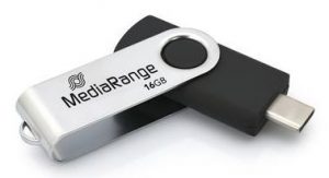 MEMORY DRIVE FLASH USB-C 16GB/MR1951 MEDIARANGE MEMORY DRIVE FLASH USB-C 16GB/MR1951 MEDIARANGE
