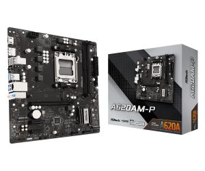Mainboard|ASROCK|AMD A620A|Socket AM5|micro ATX|RAM DDR5-SDRAM|2xSlots|1xNumber of M.2 (M) slots|A620AM-P Mainboard|ASROCK|AMD A620A|Socket AM5|micro ATX|RAM DDR5-SDRAM|2xSlots|1xNumber of M.2 (M) slots|A620AM-P