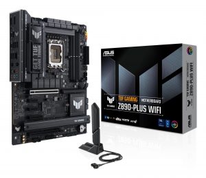 Mainboard|ASUS|Intel Z890|LGA1851|ATX|Memory DDR5|Memory slots 4|2xPCI-Express 4.0 1x|1xPCI-Express 4.0 4x	|1xPCI-Express 4.0 16x|1xPCI-Express 5.0 16x|4xM.2|1xHDMI|1xDisplayPort|3xUSB 3.0|3xUSB 3.1|1xUSB-C|1xUSB-C w/Thunderbolt|1xOptical S/PDIF|1xRJ45|5xAudio port|TUFGAMINGZ890-PLUSWIFI