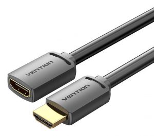 CABLE HDMI MALE/FEMALE 4K/0.5M BLACK AHCBD VENTION CABLE HDMI MALE/FEMALE 4K/0.5M BLACK AHCBD VENTION