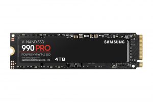 SSD|SAMSUNG|990 PRO|4TB|M.2|PCIe Gen4|NVMe|TLC|Write speed 6900 MBytes/sec|Read speed 7450 MBytes/sec|2.3mm|TBW 2400 TB|MTBF 1500000 hours|MZ-V9P4T0BW