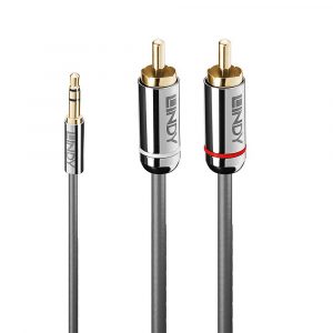 CABLE AUDIO 3.5MM TO PHONO/0.5M 35332 LINDY CABLE AUDIO 3.5MM TO PHONO/0.5M 35332 LINDY