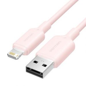 CABLE USB2.0 TO LIGHTNING/1M PINK LAMPF VENTION CABLE USB2.0 TO LIGHTNING/1M PINK LAMPF VENTION