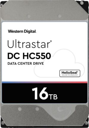 HDD|WESTERN DIGITAL ULTRASTAR|Ultrastar DC HC550|WUH721816ALE6L4|16TB|SATA 3.0|512 MB|7200 rpm|3,5 in.|0F38462