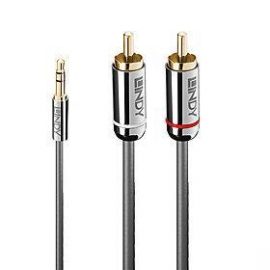 CABLE AUDIO 3.5MM TO PHONO 5M/35336 LINDY CABLE AUDIO 3.5MM TO PHONO 5M/35336 LINDY
