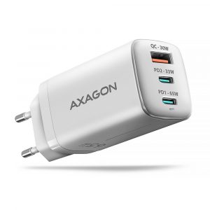 MOBILE CHARGER WALL USB 65W/GAN 3PORT ACU-DPQ65W AXAGON