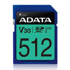 MEMORY SDXC 512GB V30/ASDX512GUI3V30S-R ADATA MEMORY SDXC 512GB V30/ASDX512GUI3V30S-R ADATA