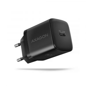 MOBILE CHARGER WALL USB-C 30W/1PORT BLACK ACU-PD30 AXAGON