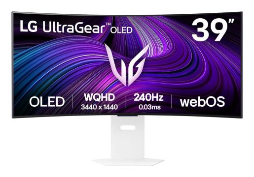 Monitor LG 39GX90SA-W 39 in. Gaming/Curved/21 : 9 Swivel Height adjustable Tilt Matte Panel OLED 3440x1440 21:9 240Hz 0.03 ms Speakers Colour White 39GX90SA-W