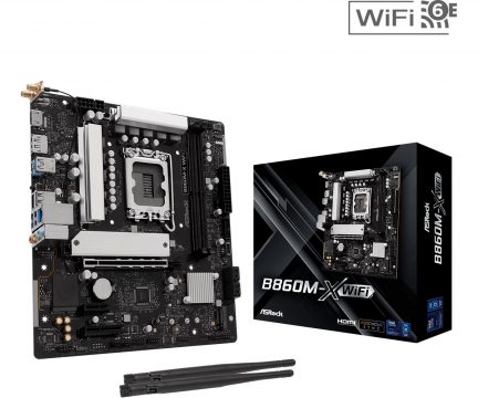 Mainboard|ASROCK|Intel B660|LGA1851|Micro-ATX|Memory DDR5|Memory slots 2|B860M-X_WIFI