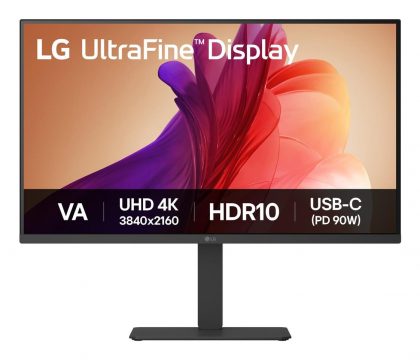 LCD Monitor LG 31.5  in. 3840 x 2160 pixels 4K Ultra HD Native aspect ratio 16:9 32U720A-B