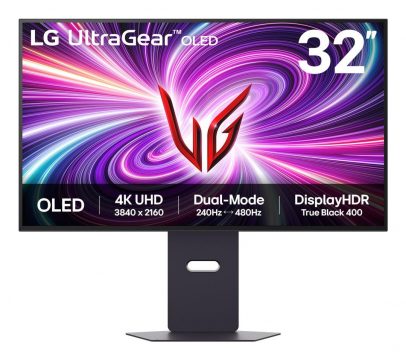 Monitor|LG|32GX870A-B|32 in.|Gaming/4K|Matte|Panel OLED|3840x2160|16:9|240 Hz|0.03 ms|Speakers|32GX870A-B