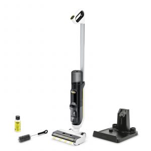 Vacuum Cleaner KARCHER Three-in-one floor cleaner FCV 3 Upright/Wet/dry/Cordless White Weight 3.8 kg 1.056-122.0