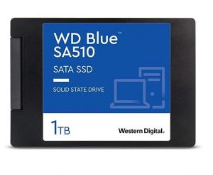 SSD WESTERN DIGITAL Blue SA510 1TB SATA 3.0 Write speed 510 MBytes/sec Read speed 560 MBytes/sec 2,5 in. TBW 400 TB MTBF 1750000 hours WDS100T3B0A