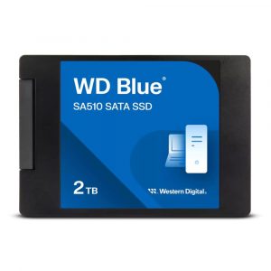 SSD WESTERN DIGITAL Blue SA510 2TB SATA 3.0 Write speed 520 MBytes/sec Read speed 560 MBytes/sec 2,5 in. TBW 500 TB MTBF 1750000 hours WDS200T3B0A