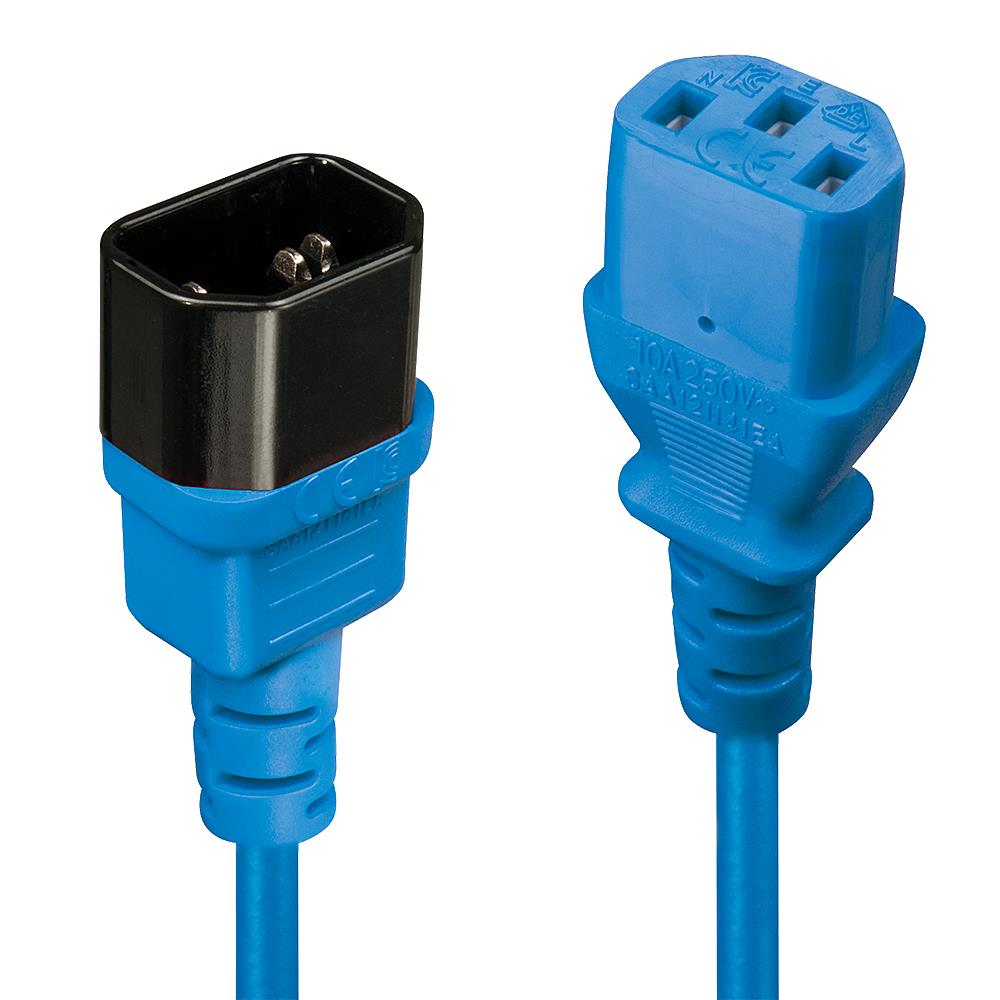 CABLE POWER IEC EXTENSION 1M/BLUE 30471
