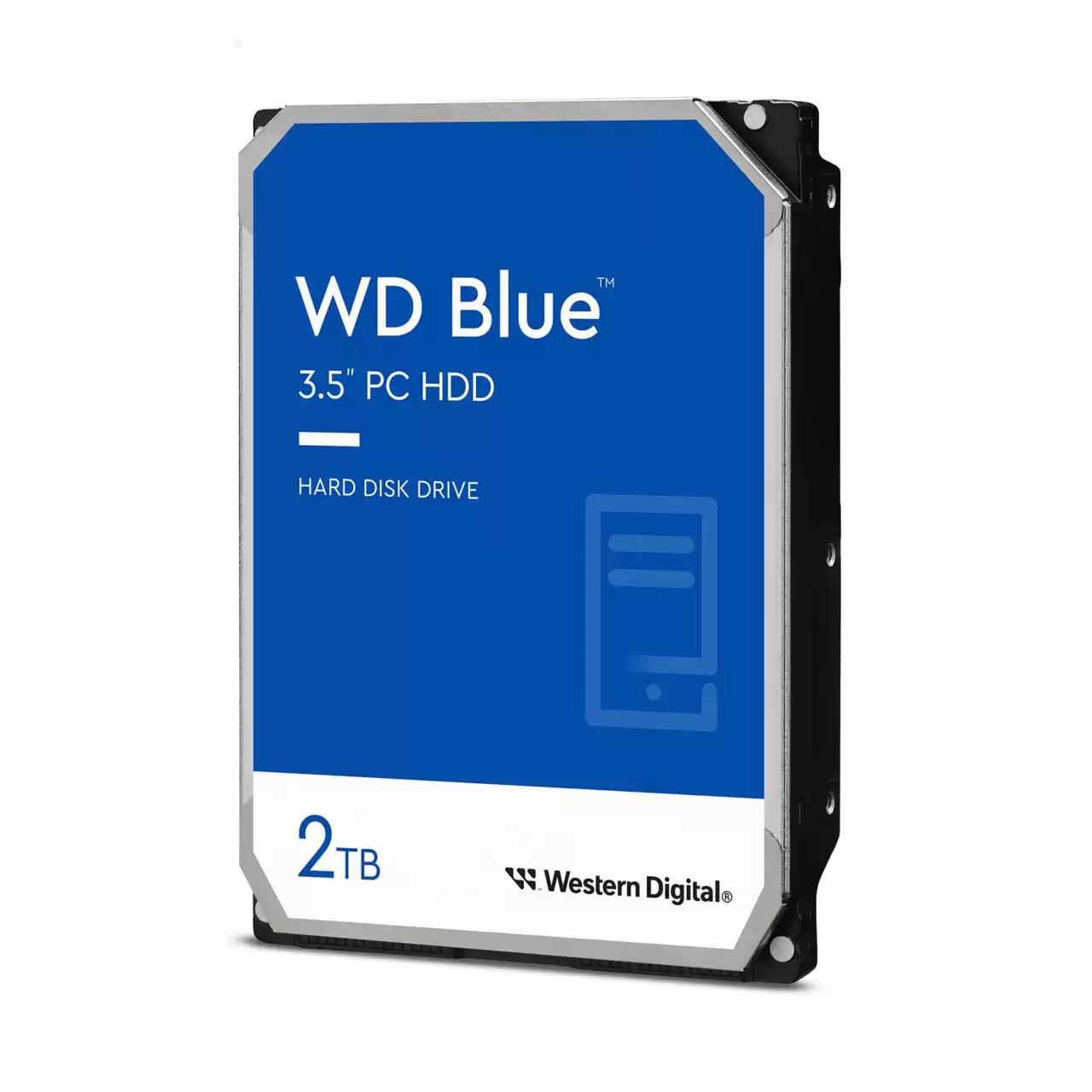 HDD|WESTERN DIGITAL|Blue|2TB|SATA 3.0|64 MB|5400 rpm|3