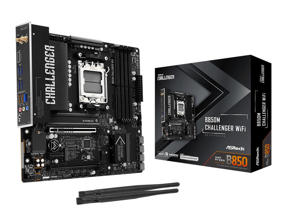 Mainboard|ASROCK|AMD B850|Socket AM5|micro ATX|RAM DDR5-SDRAM|4xSlots|Wi-Fi Yes|Bluetooth
