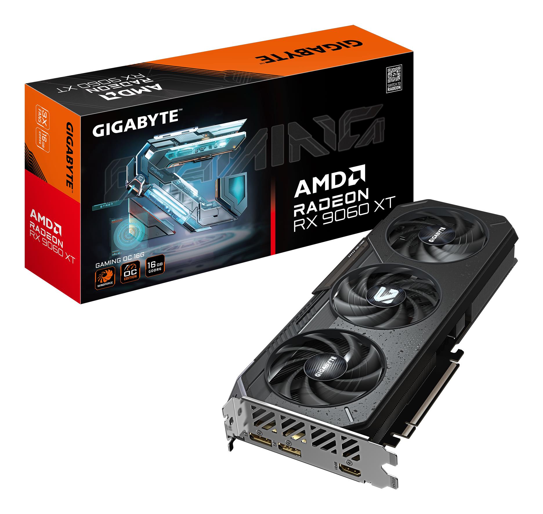Graphics Card|GIGABYTE|AMD Radeon RX 9060 XT|16